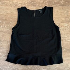 Ann Taylor Black Peplum Tank